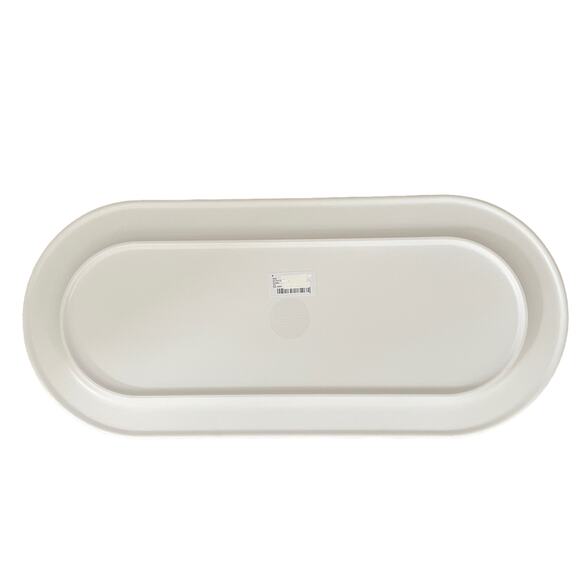 RACHEL ZOE Spring Blue Botanical Floral Melamine Oval 8 x 18 Serving Tray NEW - Picture 2 of 6